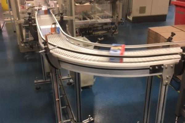 Transport van verpakkingen met rijst